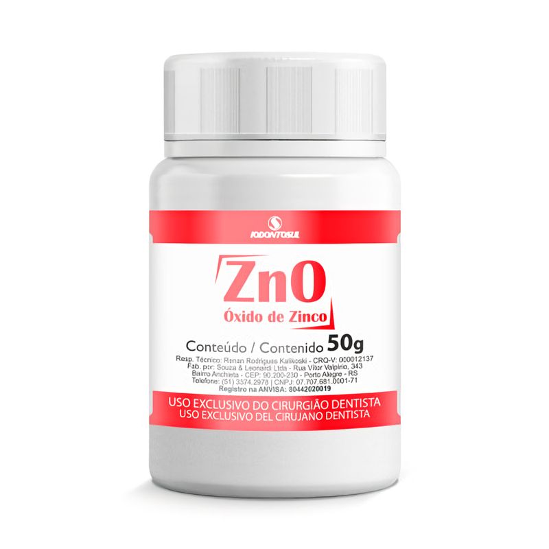 Oxido De Zinco 50g Iodontosul Dental Vidafarma 9317